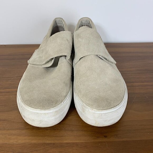 Vince. Women s Gray Suede Leather Strap Shoes Sz 8M - Picture 2 of 9